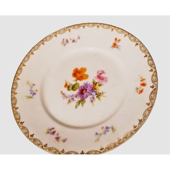 Antique fine Porcelain Beyer & Bock, Royal Rudolstadt, Volkstedt -Rudolstadt 24K - Picture 7 of 16